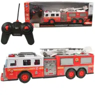 Camion dei pompieri con cestello elevatore telecomandato RC con effetti luminosi 30 cm