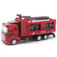 Camion dei pompieri con meccanismo a retrocarica, luci e suoni 1/48