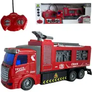 Camion dei pompieri telecomandato RC con effetti luminosi in scala 1/48, 19 cm