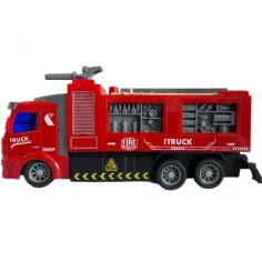 Camion dei pompieri telecomandato RC con effetti luminosi in scala 1/48, 19 cm immagine 3