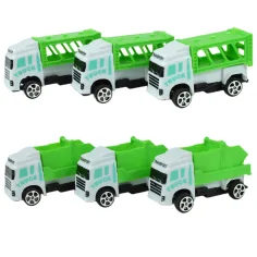 Camion della nettezza urbana: set di 12 camion per la raccolta dei rifiuti 1/64 immagine 2