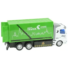 Camion della spazzatura telecomandato RC con effetti luminosi in scala 1/48, 18 cm immagine 3