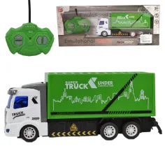 Camion della spazzatura telecomandato RC con luci 1/48 27MHz 20cm