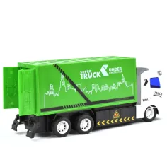 Camion della spazzatura telecomandato RC con luci 1/48 27MHz 20cm immagine 3