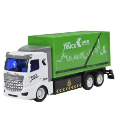 Camion della spazzatura telecomandato RC con luci 1/48 27MHz 20cm immagine 4