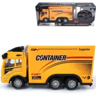 Camion portacontainer telecomandato RC con effetti luminosi 27MHz in scala 1/14