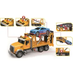 Camion trasportatore di auto Toystar con luci e suoni 36cm immagine 2