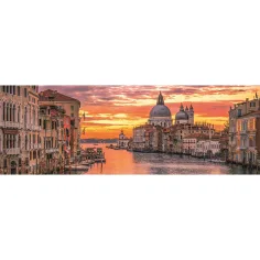 Canal Grande, Venezia puzzle panoramico HQC da 1000 pezzi 98x33cm - Clementoni immagine 2