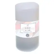 Candela decorativa a LED bianca 7,5x15cm