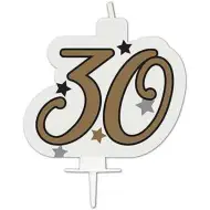 Candela di compleanno - numero 30