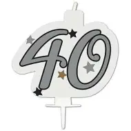 Candela di compleanno - numero 40
