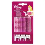 Candele di compleanno principesse Disney 12 pezzi