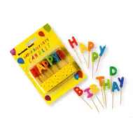 Candeline con lettere "Buon Compleanno"