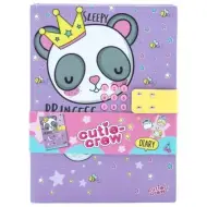 Canenco: Cutie Crew diario segreto con panda e lucchetto a combinazione