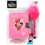 Canenco: Diario segreto peloso di Minnie Mouse con lucchetto e lampada UV