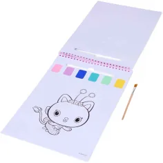 Canenco: La casetta delle bambole di Gabi, libro da colorare magico con acquerelli e pennello immagine 2