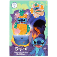 Canenco: kit per pittura diamantata "Stitch" con luce notturna