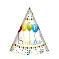 Cappellini di carta "Buon Compleanno" da 6 pezzi