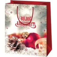 Cardex: "Buon Natale!" borsa regalo festiva di medie dimensioni 17x10x23cm