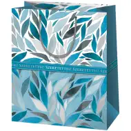 Cardex: Borsa regalo gigante con la scritta "Con amore blu!" 33x15x44 cm