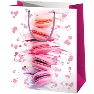 Cardex: Borsa regalo grande esclusiva con motivo macaron 26x13x33 cm