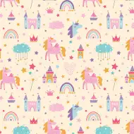 Cardex: Carta da regalo con unicorni e regno delle fiabe, 100x70 cm