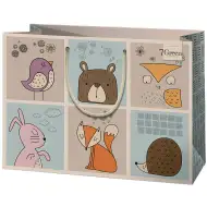 Cardex: Grande busta regalo con animali carini 26x13x33cm