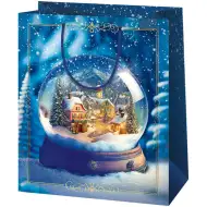 Cardex: Villaggio nella sfera di neve busta regalo di media grandezza 17x10x23cm