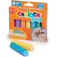 Carioca: Baby Maxi gessetti colorati per asfalto, confezione da 6 pezzi