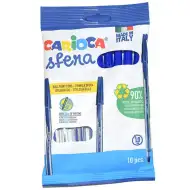 Carioca: Set di 10 penne a sfera blu Sfera
