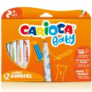 Carioca: Set di 12 pennarelli colorati lavabili per bambini