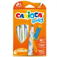 Carioca: Set di 6 pennarelli colorati per bambini lavabili