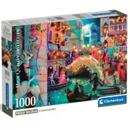 Carnevale per le strade della città con poster puzzle HQC da 1000 pezzi - Clementoni
