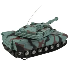 Carro armato M1 Abrams con telecomando RC, mimetico, con luci e suoni, scala 1/32, 22 cm immagine 3