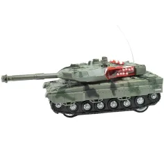 Carro armato M1 Abrams telecomandato RC con effetti luminosi e sonori, scala 1/32, 22 cm immagine 3