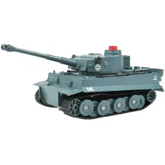 Carro armato Tigre tedesco telecomandato RC con funzioni realistiche, scala 1/30, 2,4GHz, 30cm immagine 2