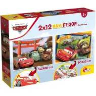 Cars 2 in 1 maxi puzzle da 2x12 pezzi e album da colorare - Lisciani