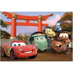 Cars 2 in 1 puzzle da 108 pezzi e album da colorare 50x35cm - Lisciani immagine 2