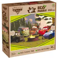 Cars 2 in 1 puzzle ecologico da 60 pezzi e album da colorare 70x50cm - Lisciani