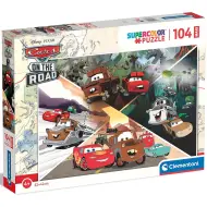 Cars in viaggio 104 pezzi maxi supercolor puzzle - Clementoni