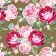 Carta da regalo con decorazione a rose 100x70 cm