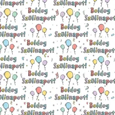 Carta da regalo con la scritta "Buon compleanno!" 100x70 cm