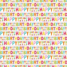 Carta da regalo con la scritta "Happy Birthday" 100x70 cm