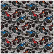 Carta da regalo con motivo Monster Truck, 100x70 cm