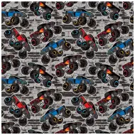 Carta da regalo con motivo Monster Truck 100x70cm