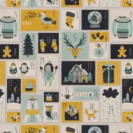 Carta da regalo con motivo calendario dellAvvento Green Grass 100x70cm