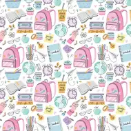 Carta da regalo con motivo di apprendimento e allegria 100x70 cm