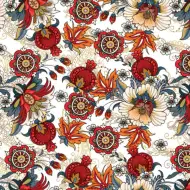 Carta da regalo con motivo di fiori giapponesi 70x100cm