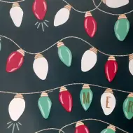 Carta da regalo con motivo di luci natalizie 200x70cm