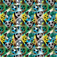 Carta da regalo con motivo di pallone da calcio 100x70cm